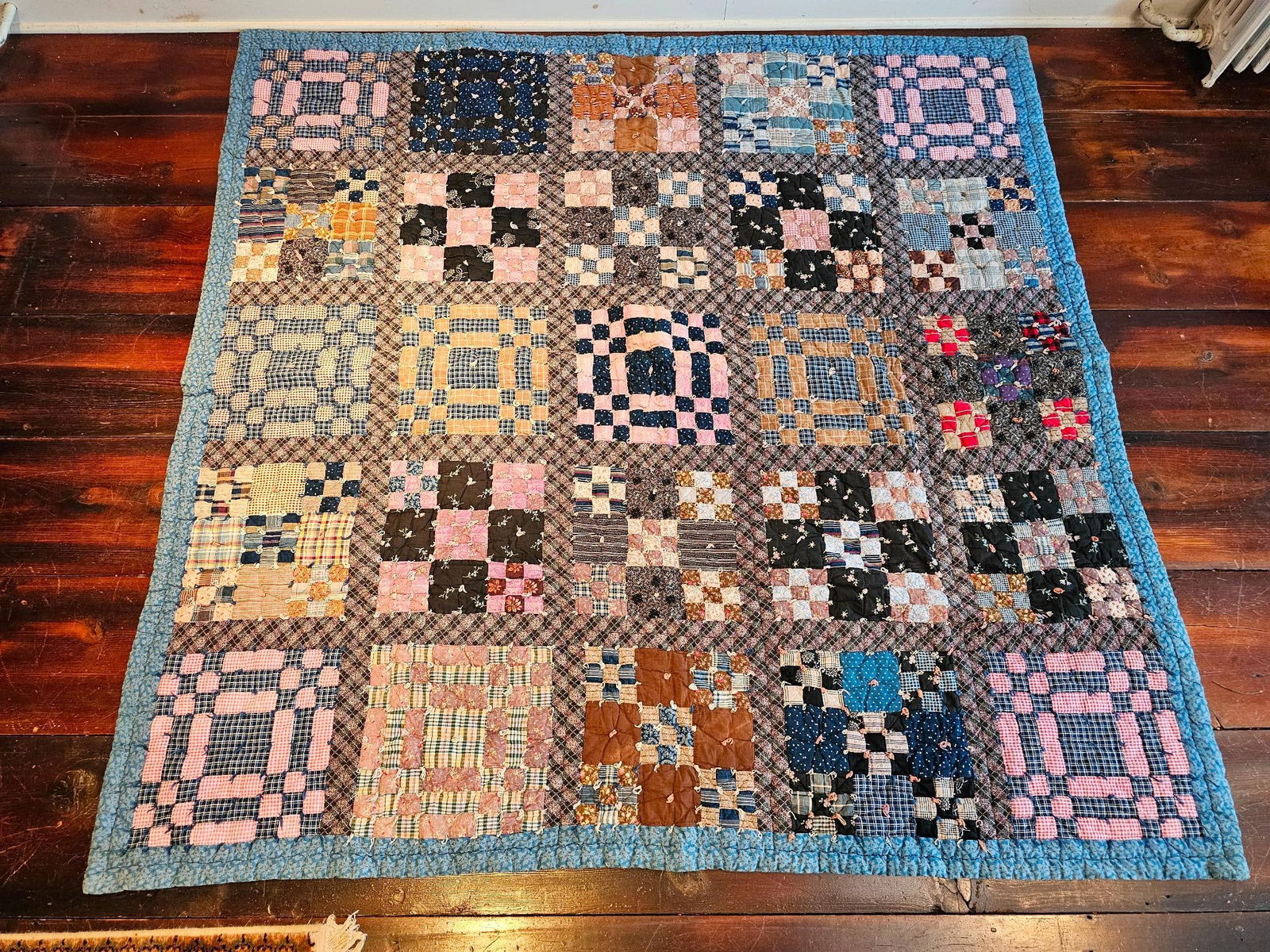 Estate Found Vintage Handmade Quilt - Lot 3 (1 of 7)