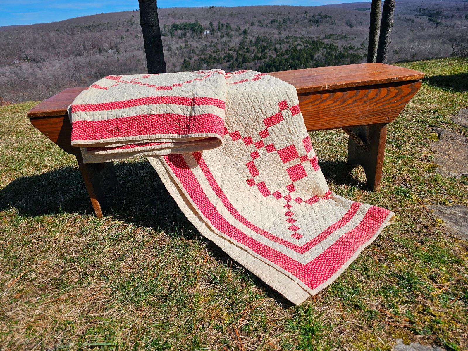 Estate Found Vintage Handmade Quilt - Lot 4 (1 of 8)