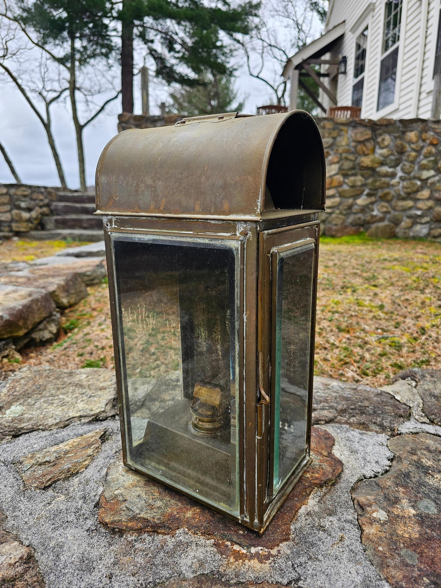 Antique British Make Copper Ships Lantern (1 of 10)