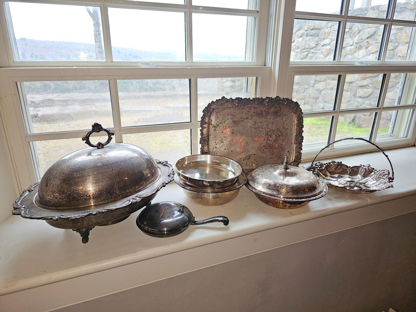 Estate Grouping of Silver Plate (1 of 11)