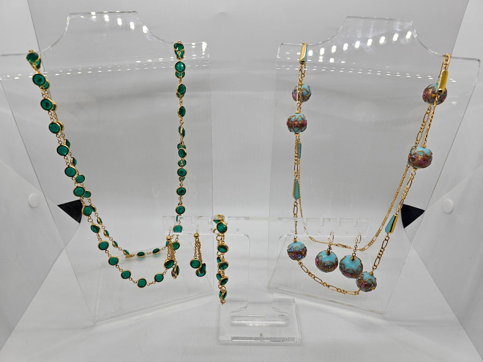 Pair of Signed Crystal Necklace Sets (1 of 14)