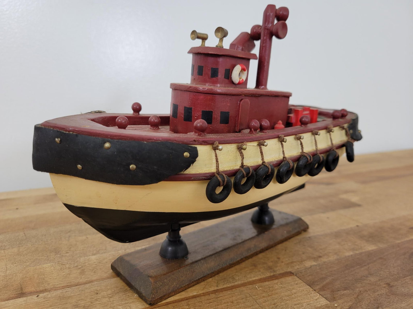 Vintage Handmade Tugboat Model (1 of 8)