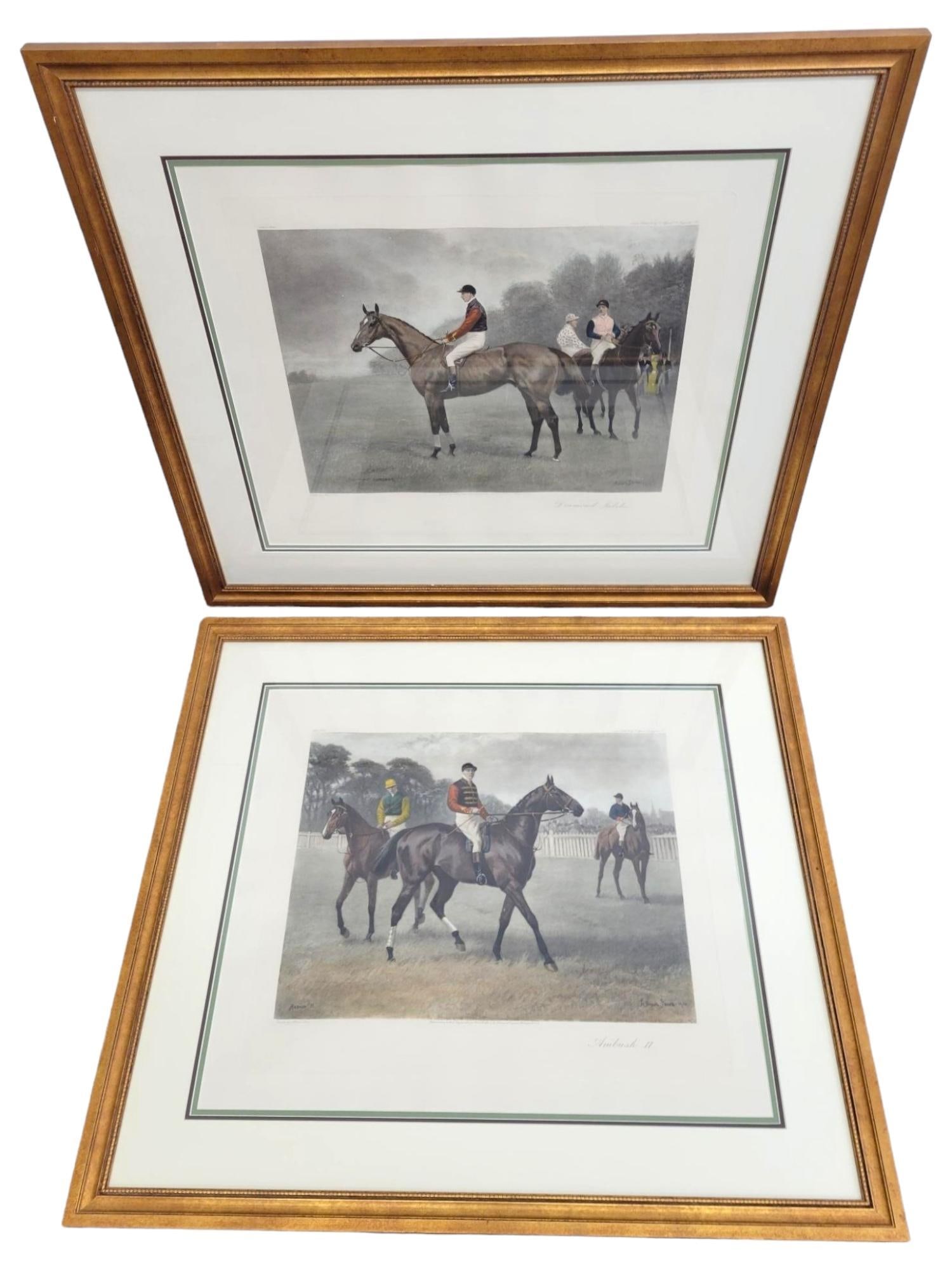 Pair of 1901 Hand Colored Jockey Prints (1 of 17)