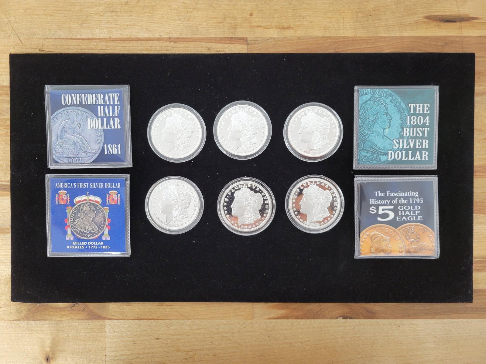 Set of Morgan Dollar Replicas and Commemoratives (1 of 9)