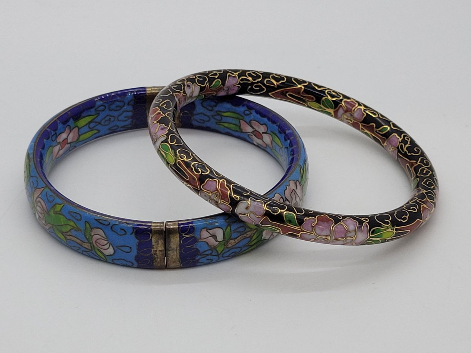 Duo Of Vintage Enamel Bangles (1 of 7)