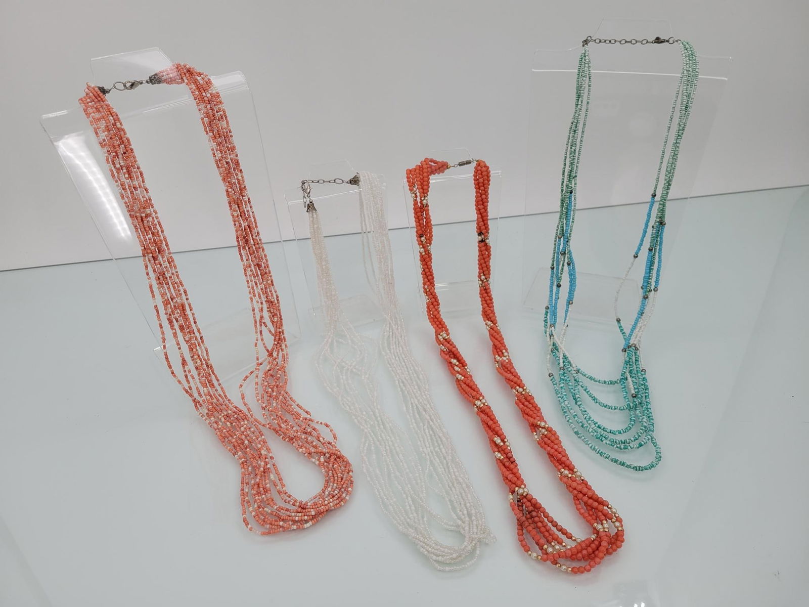 Fabulous Quad Of Long Beaded Necklaces (1 of 6)