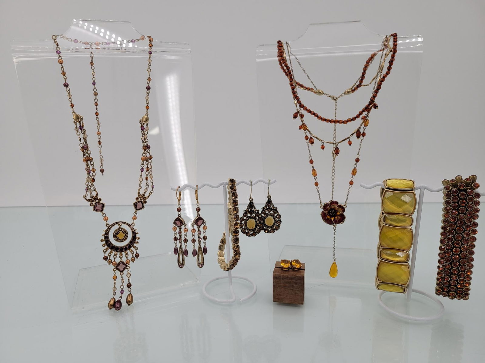 Orange And Brown Contemporary Jewelry Lot (1 of 5)