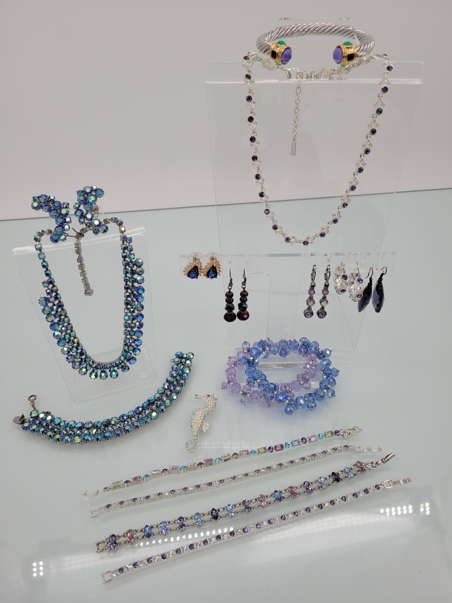 Purple And Silver Toned Costume Jewelry (1 of 17)