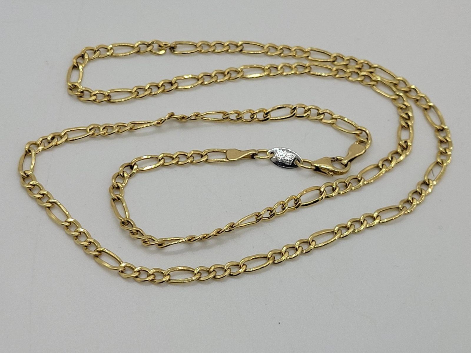 14k Plated Turkish Silver Necklace: Description: 14k plated Turkish silver (3.8g) 20" necklace