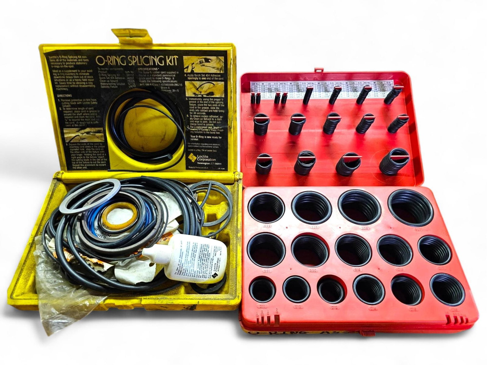 Two O-Ring Kits: This lot includes two O-ring kits, both are used and it is unknown if they are complete. You get what you see in the photos