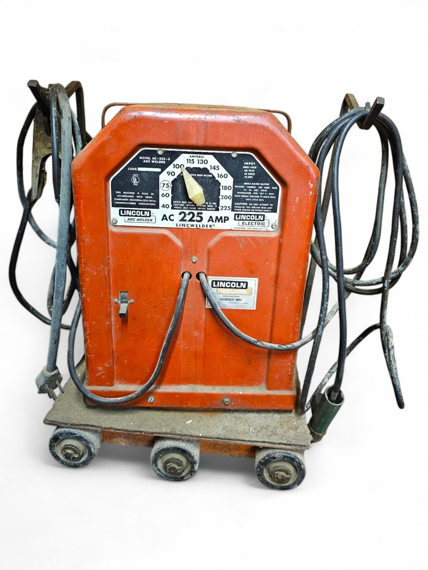 Lincoln 225 amp Arc Welder on Cart (1 of 7)