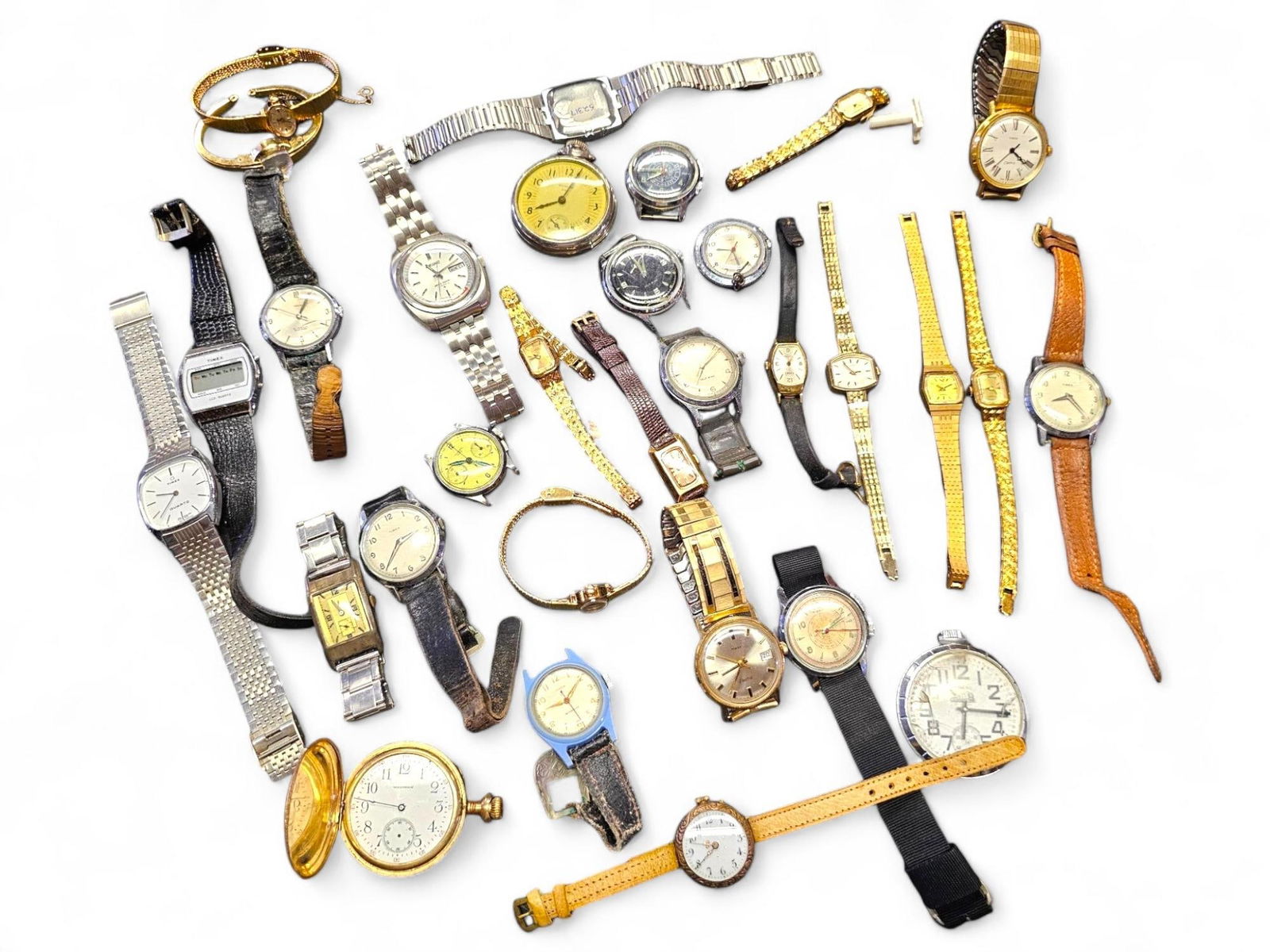 Grouping of Vintage Wrist Watches - Estate Found (1 of 12)