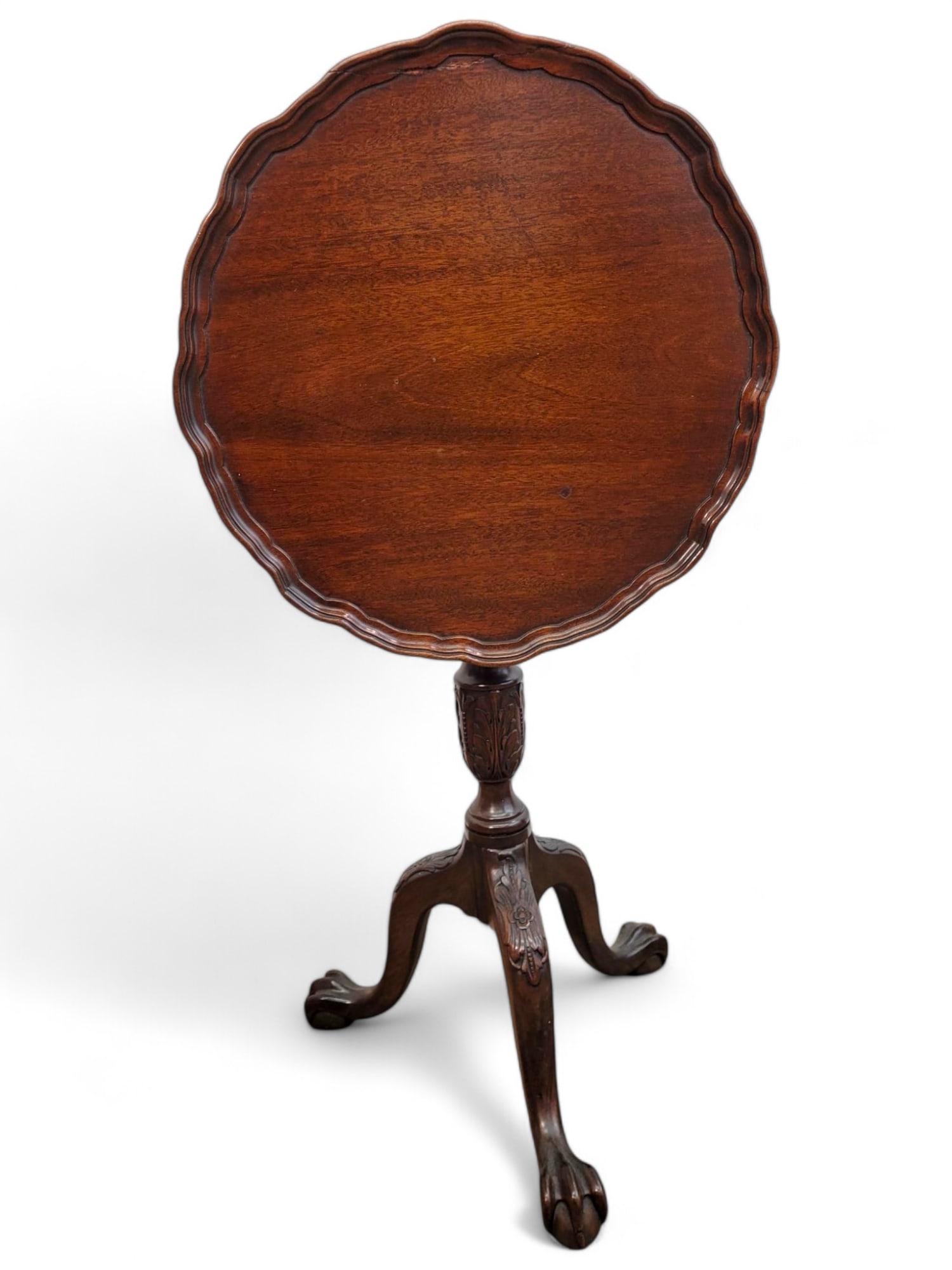 Antique Mahogany Round Tilt-Top Table (1 of 10)