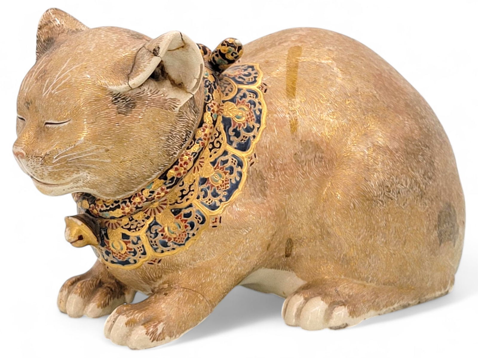 Japanese Ceramic Cat Figurine (1 of 9)