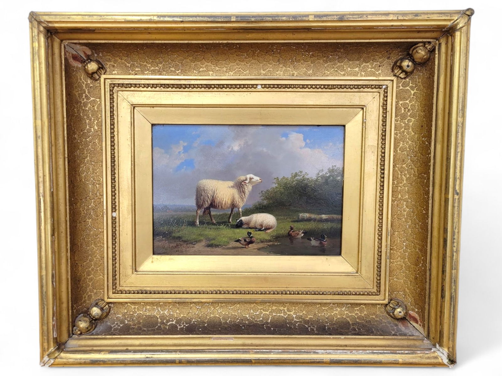 Joseph Van Dieghem (1843-1885) Oil on Board (1 of 10)