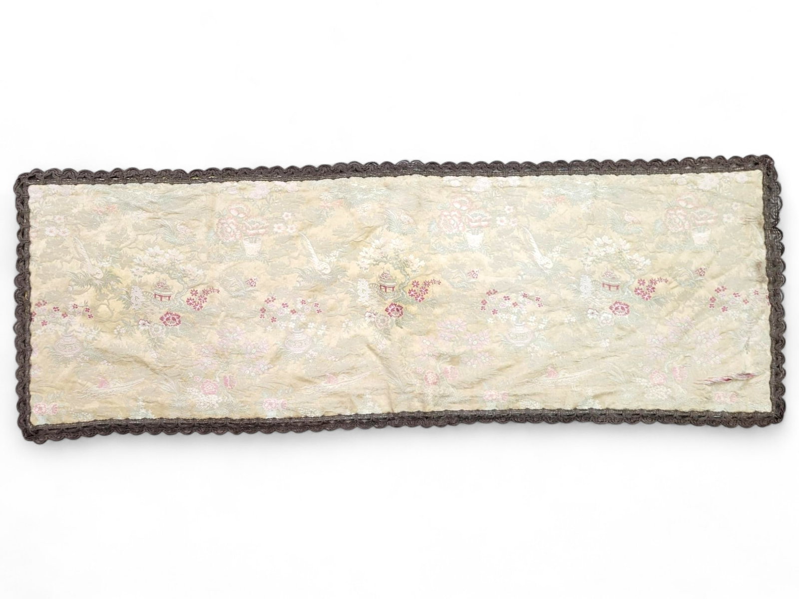 Vintage Silk Brocade Table Runner (1 of 13)