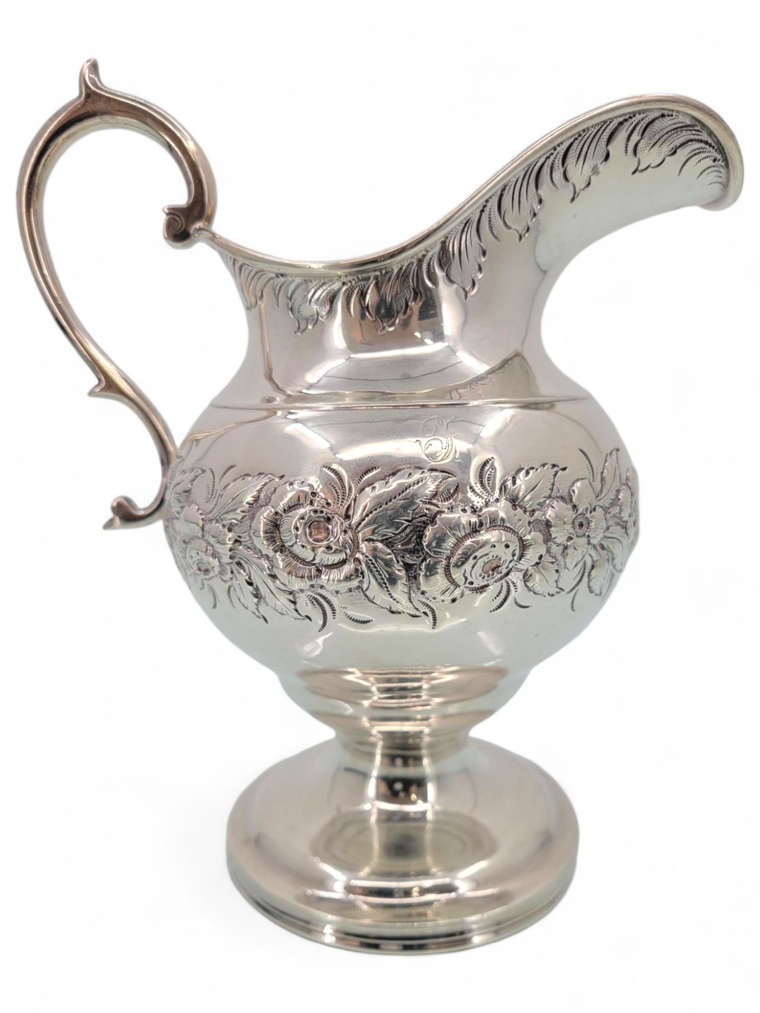Early Sam Kirk Sterling Silver Pitcher (1 of 9)
