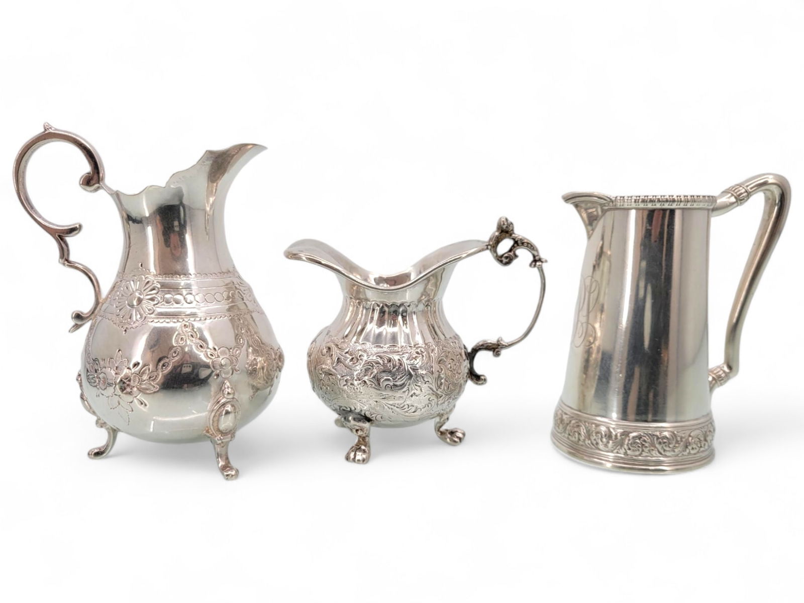 Lot of 3 Sterling Silver Creamers - Tiffany & Co (1 of 18)