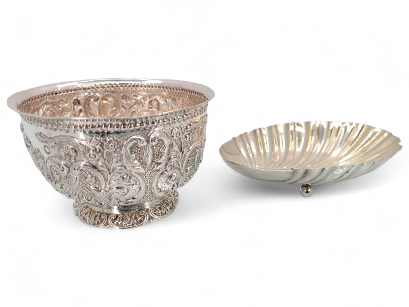 Sterling Silver Decorative Bowl and Shell Dish (1 of 13)