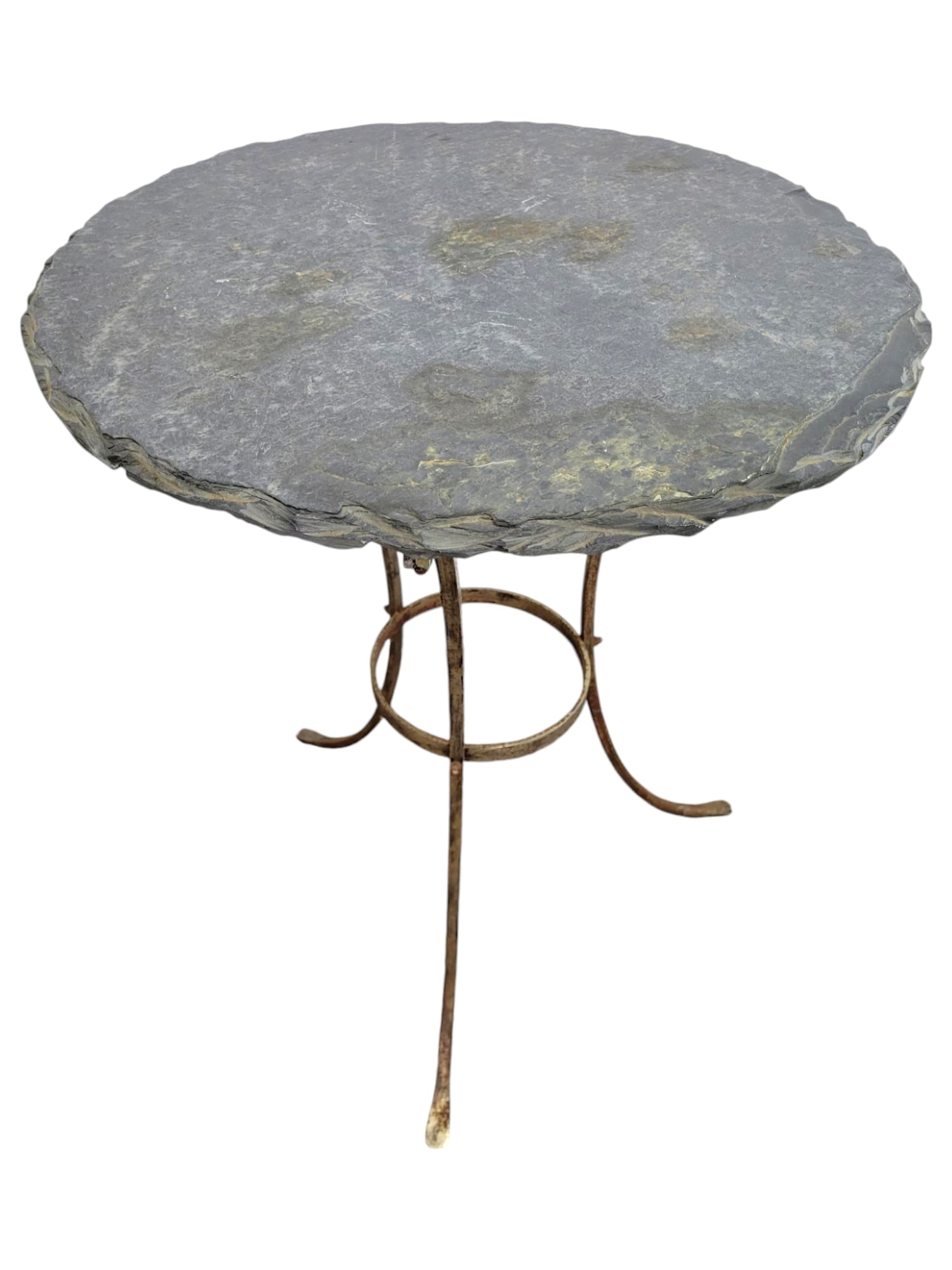 Iron Garden Table with Slate Top (1 of 11)