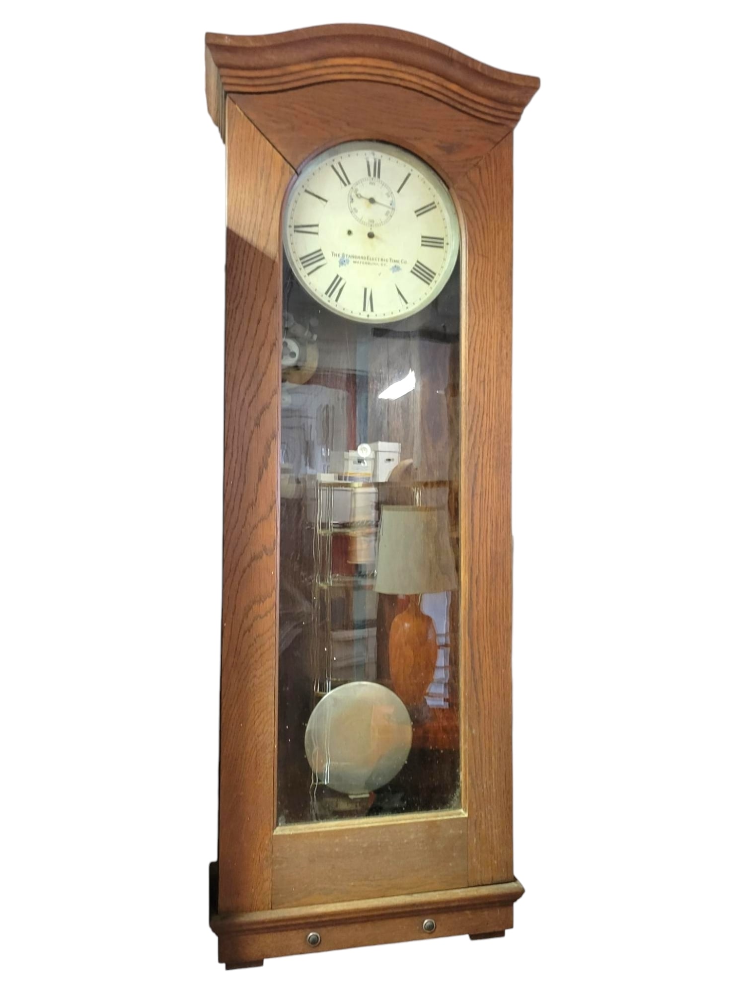 Antique Oak Cased Master Clock - As Found (1 of 13)
