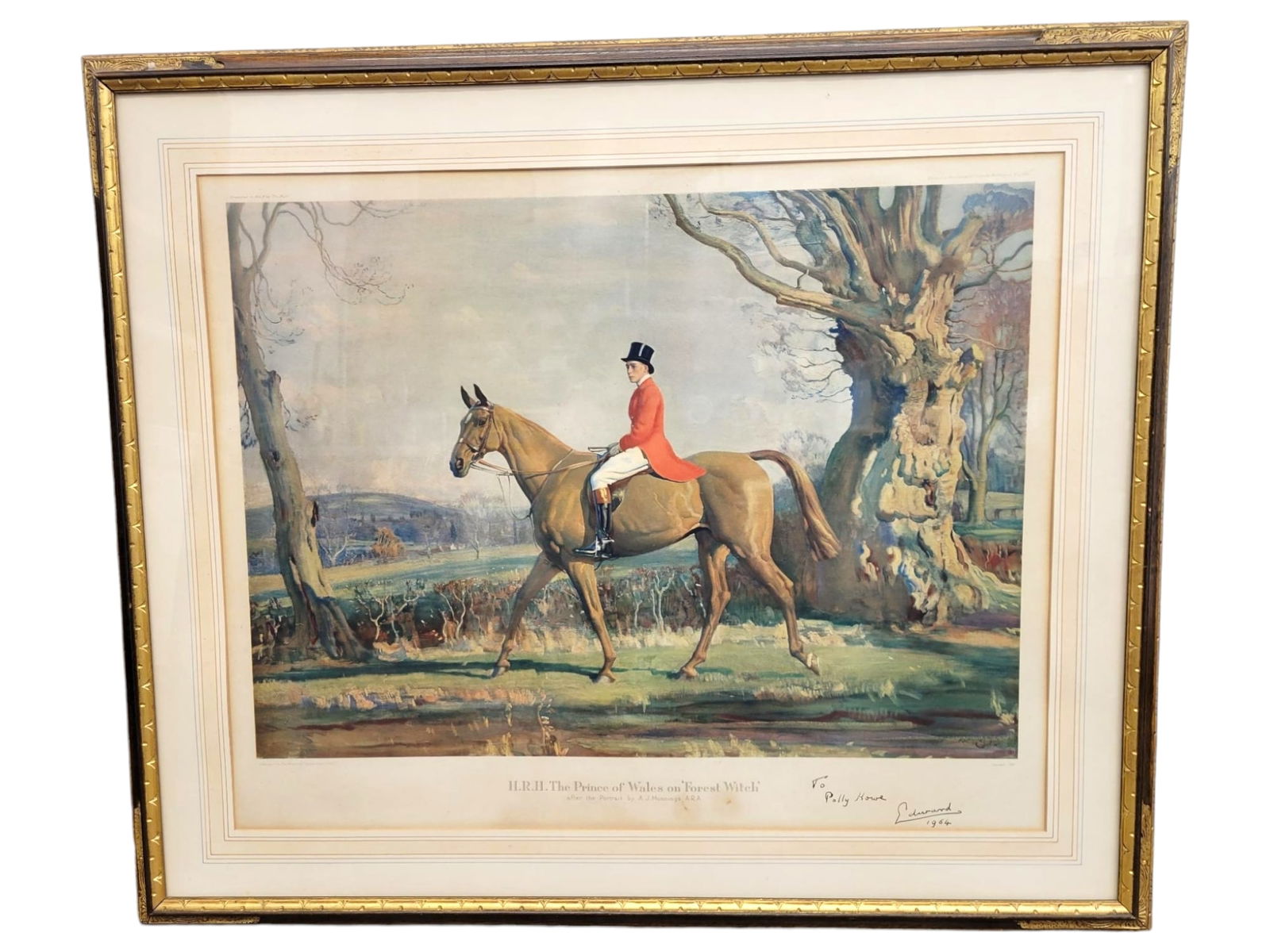 HRH The Prince of Wales on Forest Witch - Signed (1 of 18)