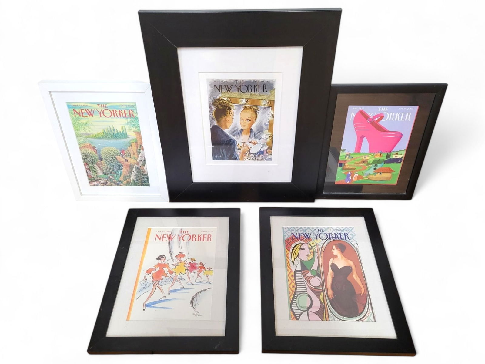 Framed New Yorker Magazine Covers (Set of 5) (1 of 10)