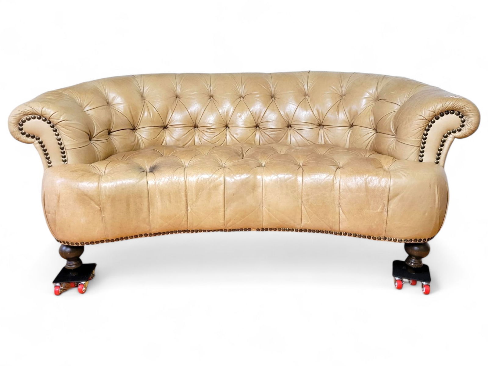Vintage Leather Chesterfield-Style Sofa (1 of 18)