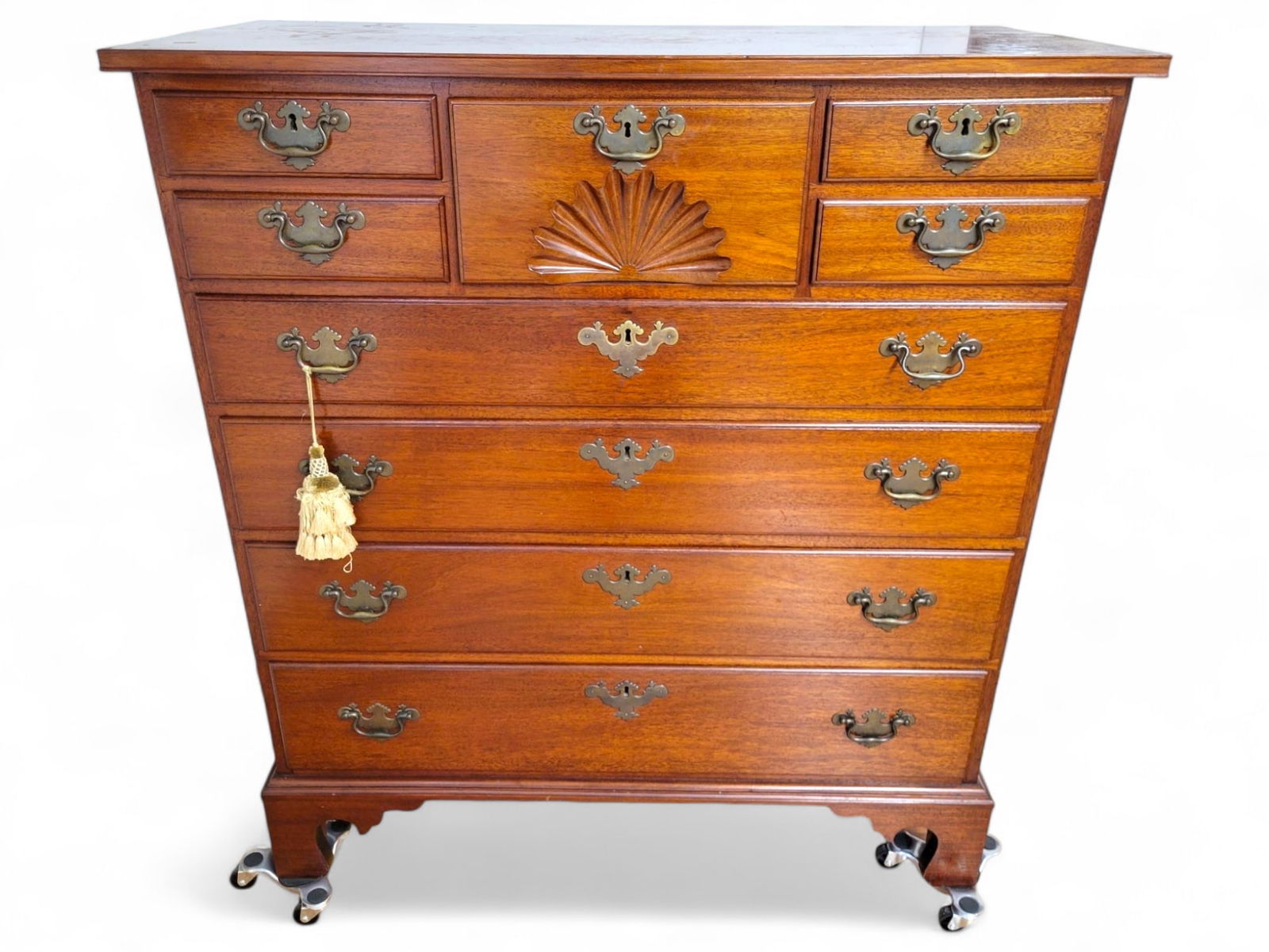 19th C. Chippendale Style 2/4 Drawer Chest (1 of 19)