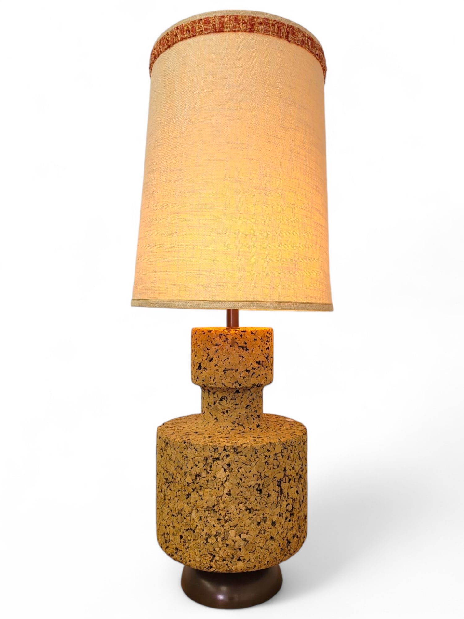 Mid-Century Cork Table Lamp (1 of 19)