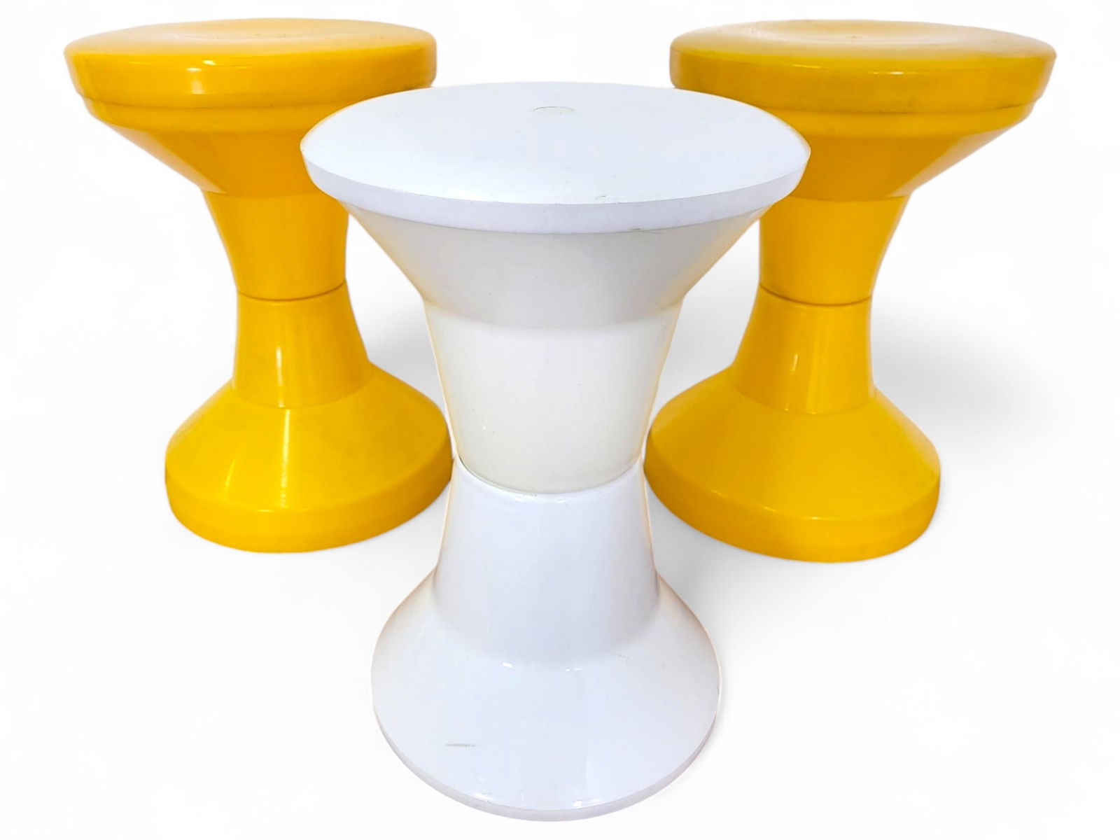 Trio of Mid-Century Modern Plastic Stools (1 of 20)