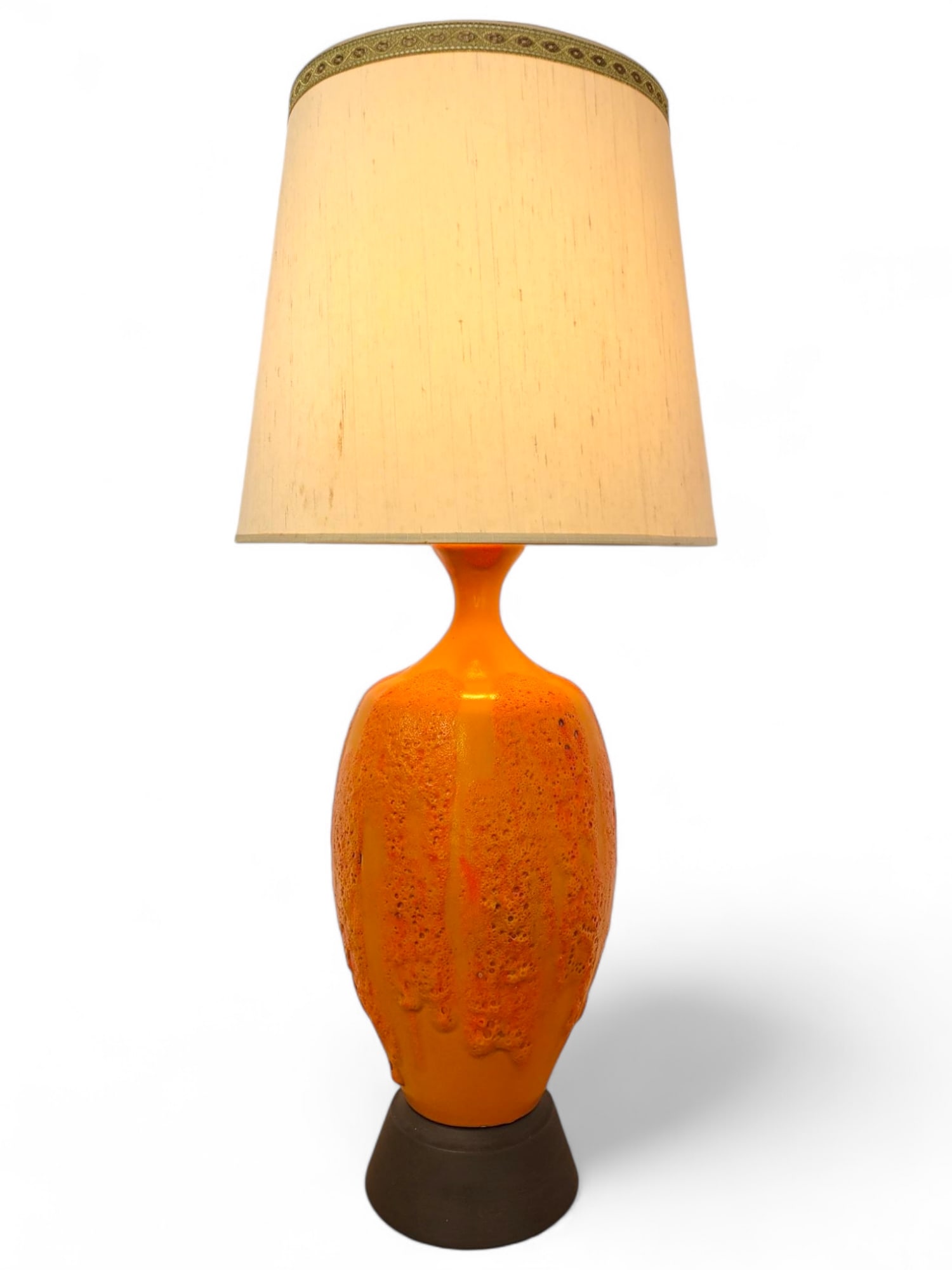 Mid-Century Modern Lava Glaze Table Lamp (1 of 15)