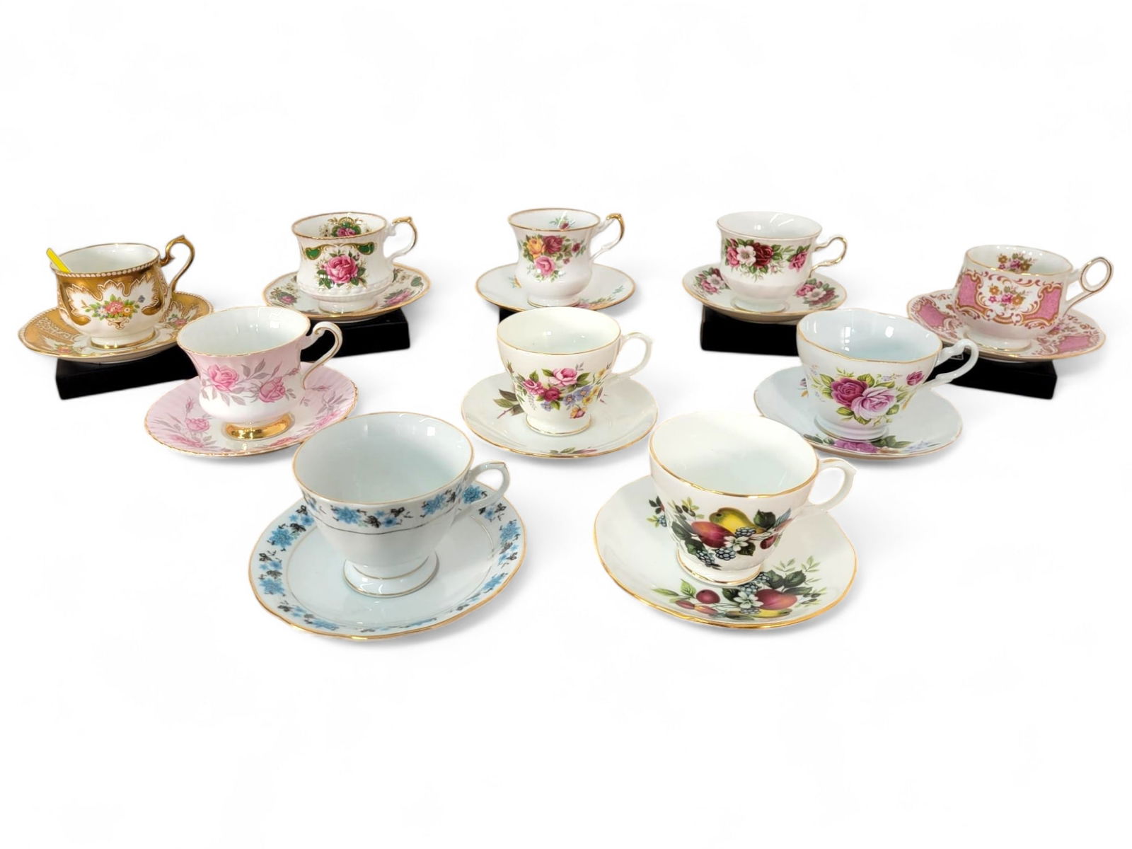 Collection of Fine Porcelain Teacups and Saucers (1 of 20)