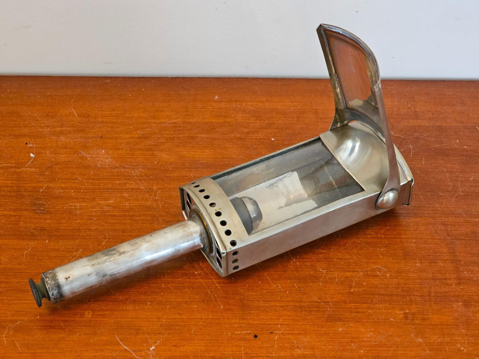 Antique Silver Plated Traveling Lantern (1 of 9)