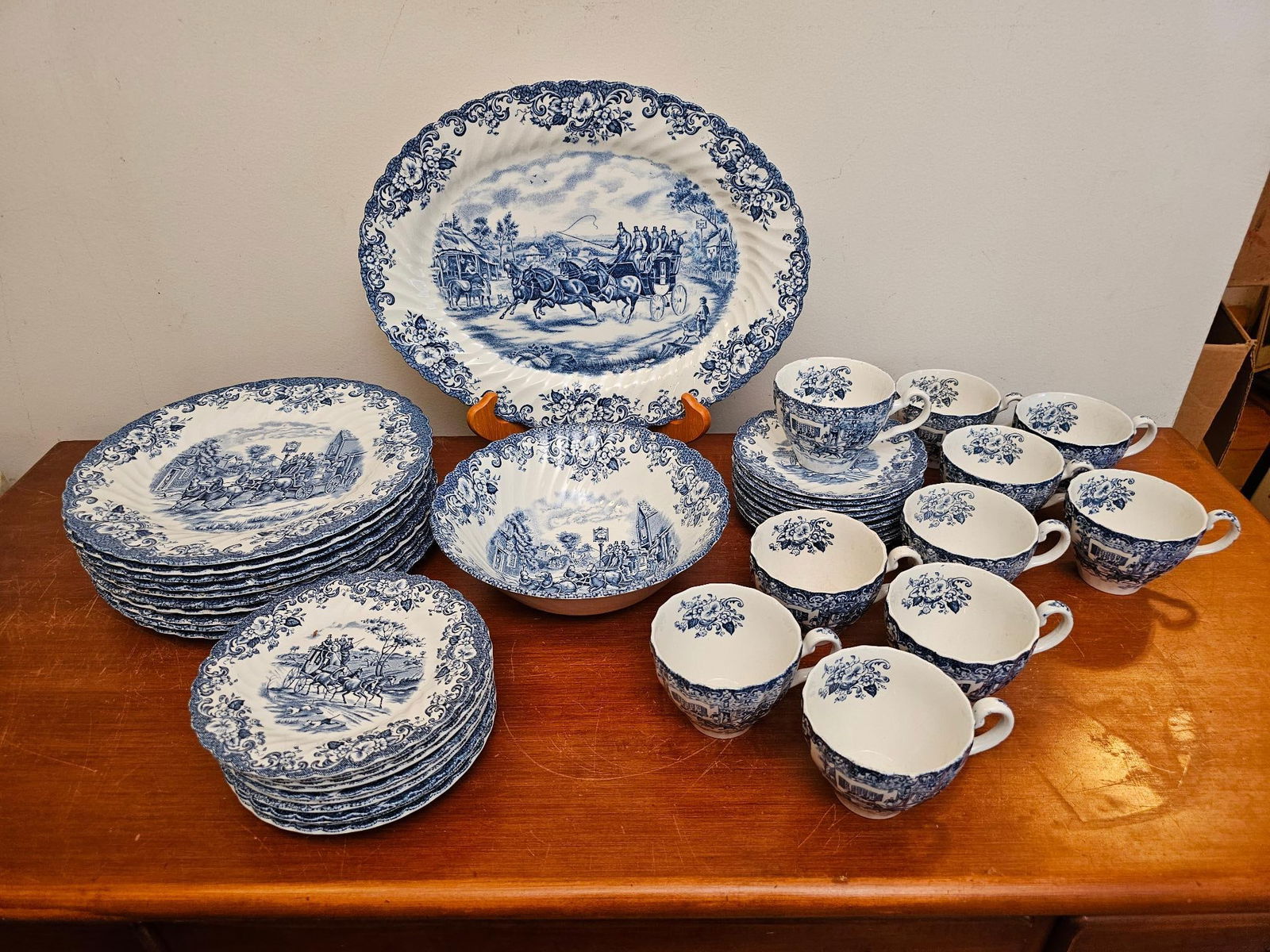 Johnson Bros Coaching Scenes China - Set for 10 (1 of 14)