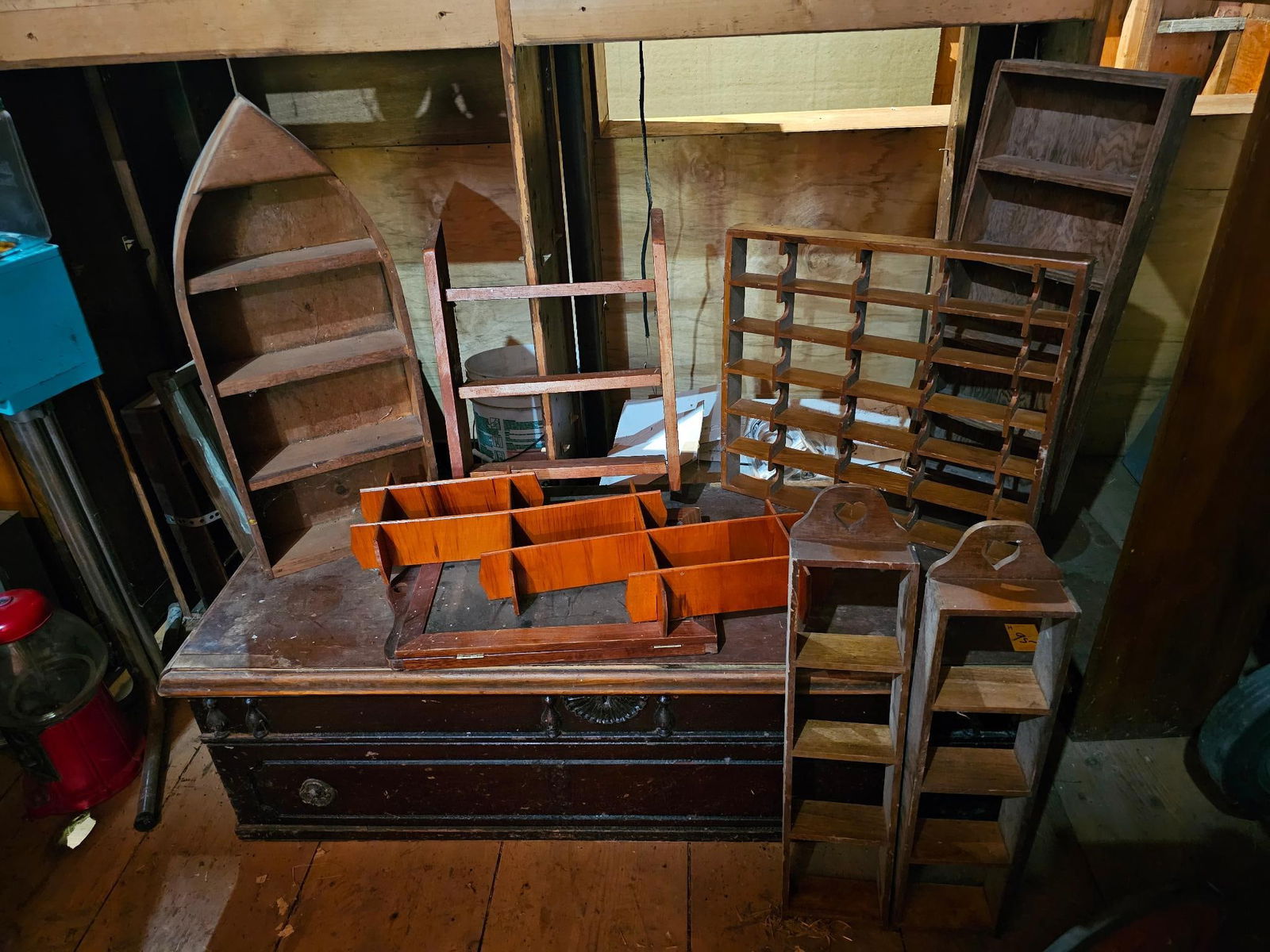 Assortment of Vintage Wooden Shelves (1 of 9)