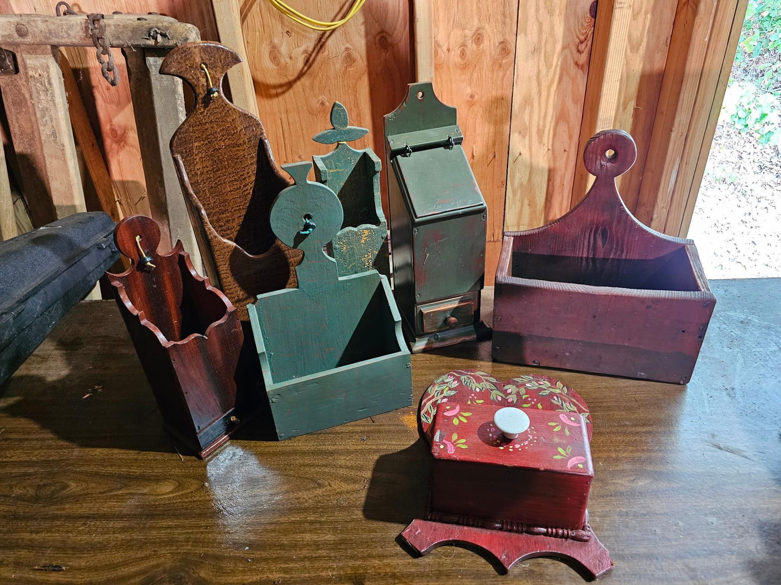 Assorted Vintage Wooden Wall Letter Boxes (1 of 8)