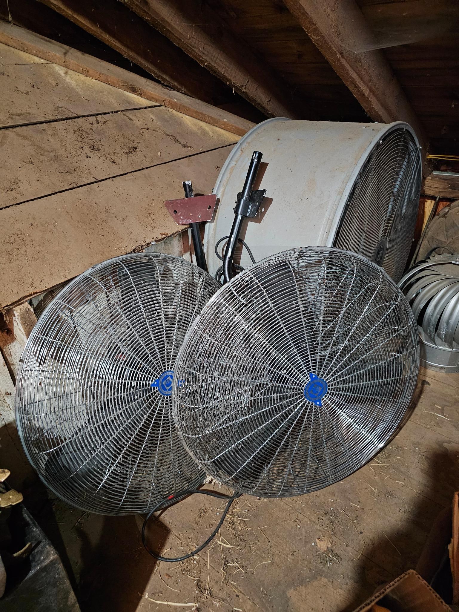 Lot of 3 Industrial Ventilation Fans (1 of 9)