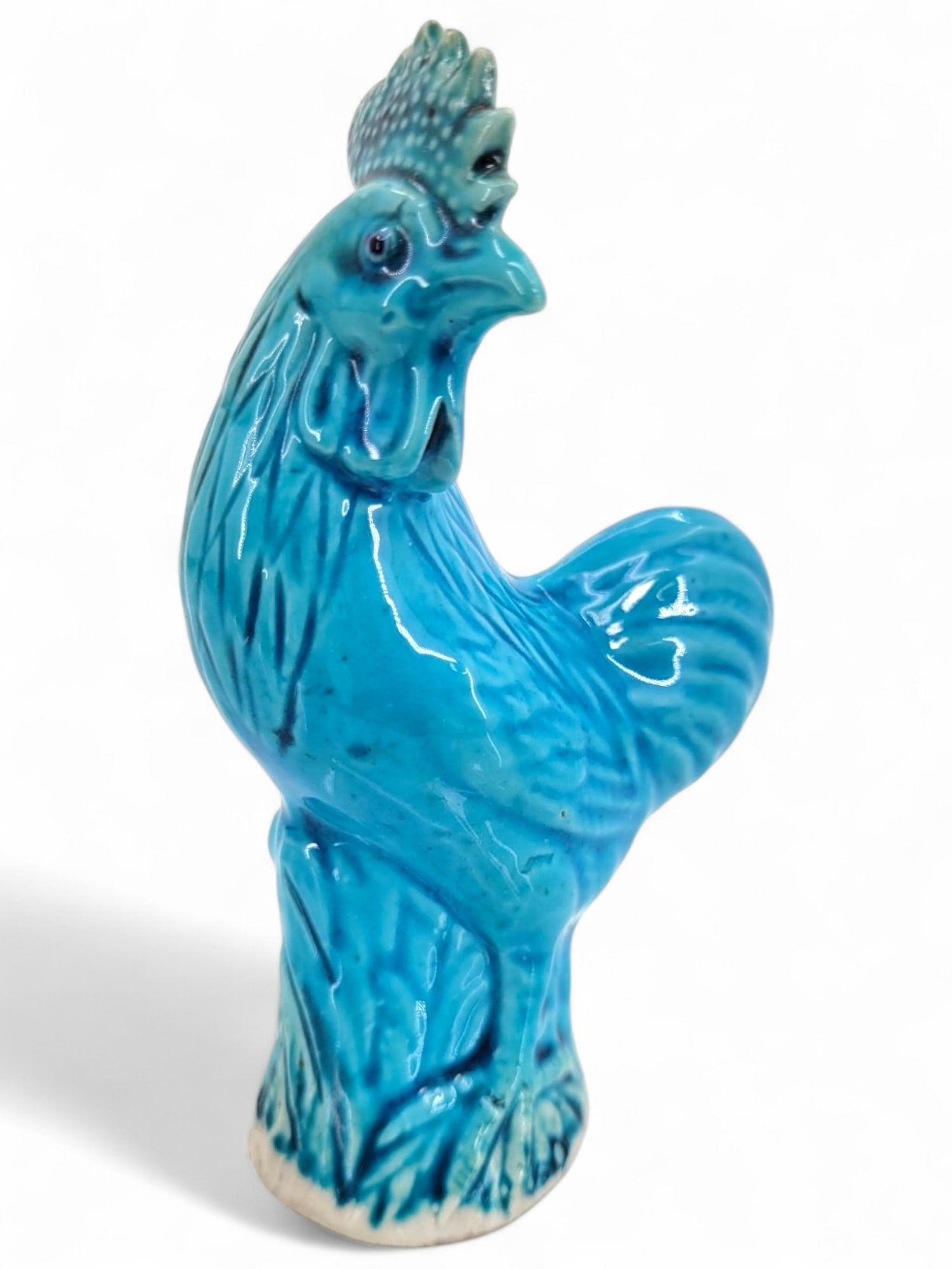 Chinese Export Blue / Turqouise Glazed Rooster (1 of 7)