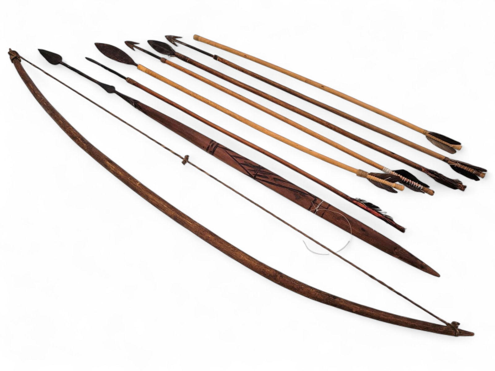 Grouping of Antique / Vintage Bow and Arrow Set (1 of 10)