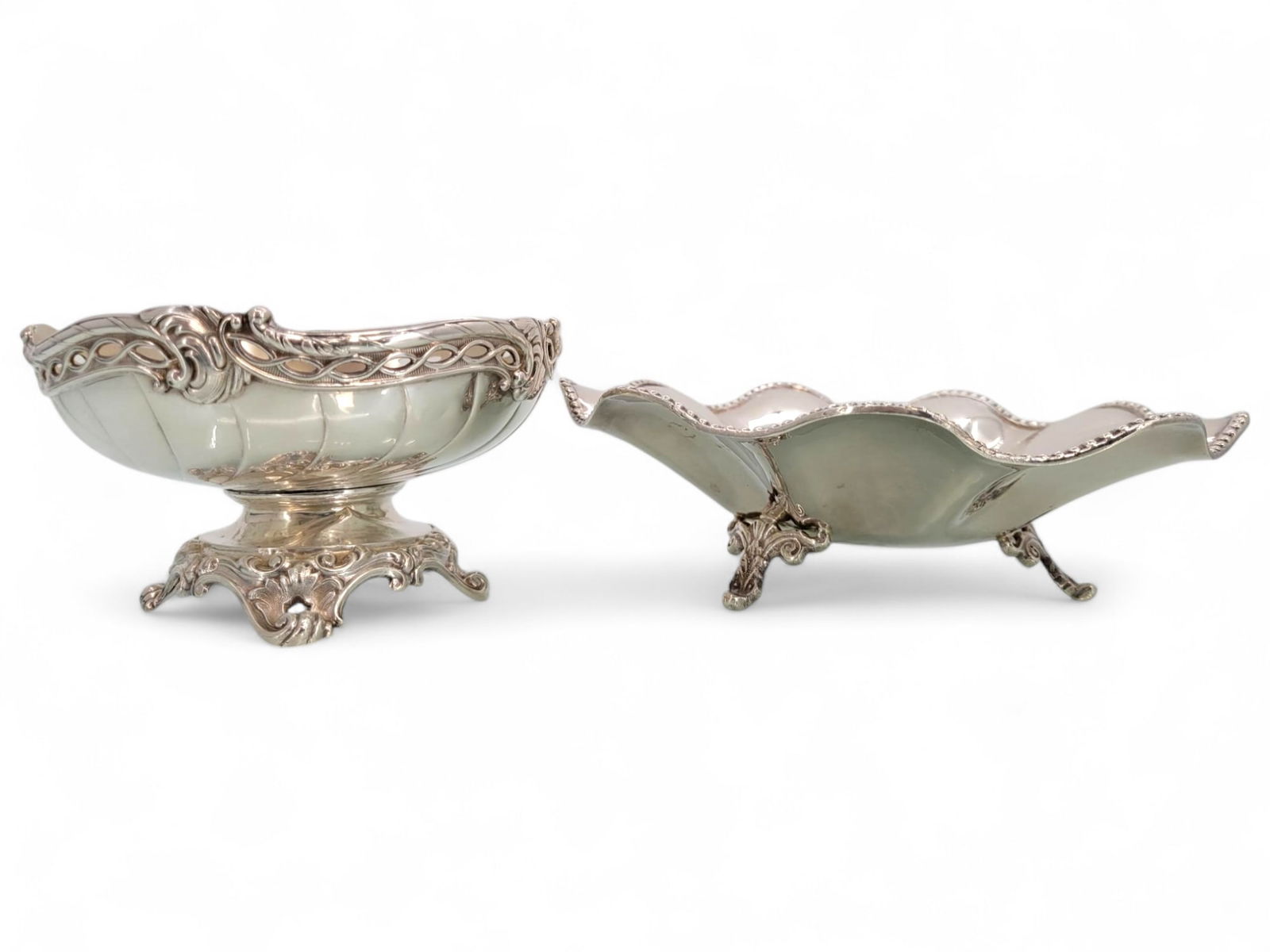 2pc Sterling Silver & .800 Silver Decortive Bowls (1 of 16)