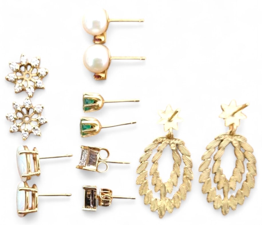 Assorted 14K Yellow Gold Earrings (1 of 16)