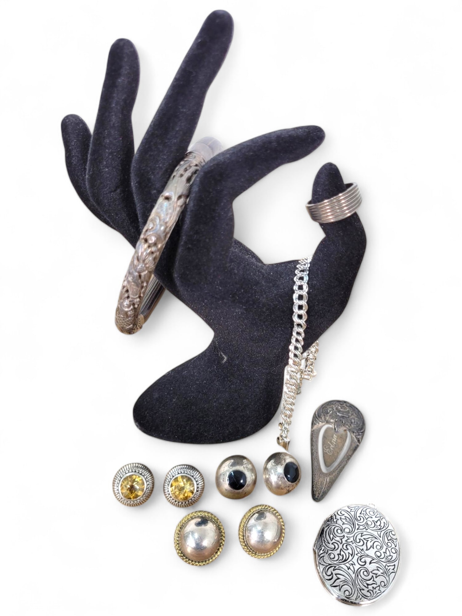 Lot of Assorted Sterling Silver Jewelry (1 of 20)