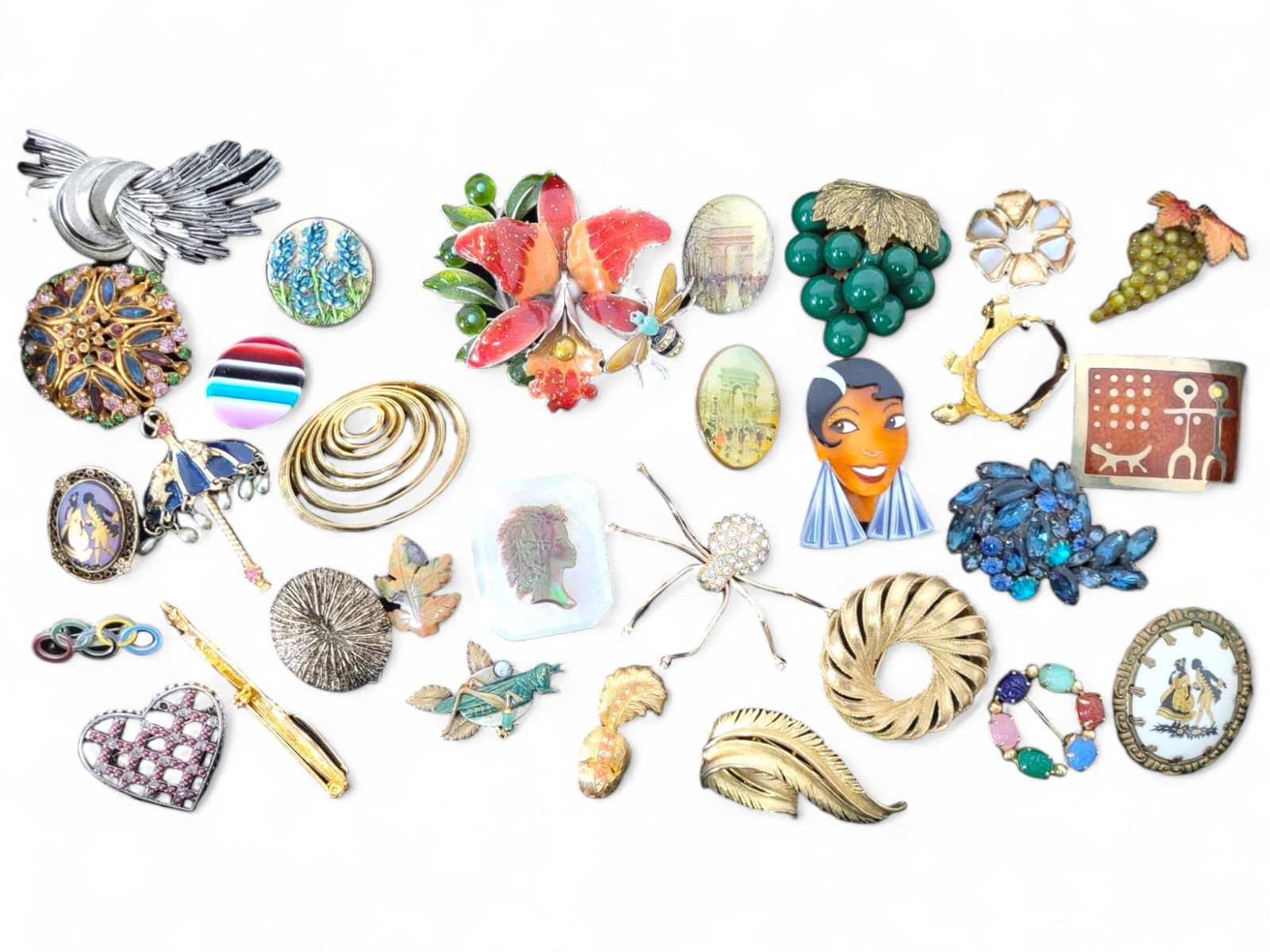 Lot of Vintage Brooch / Pins (1 of 17)