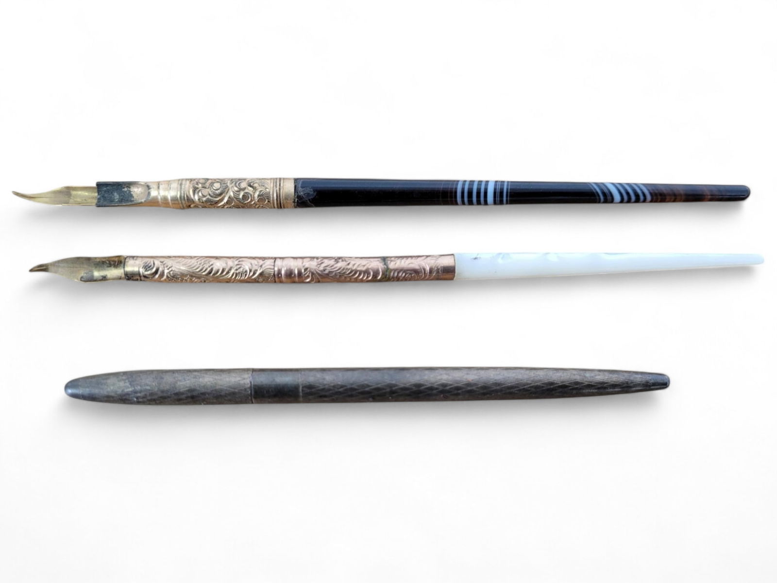 Lot of 2 Antique Dip Pens & a Sterling Pen (1 of 18)