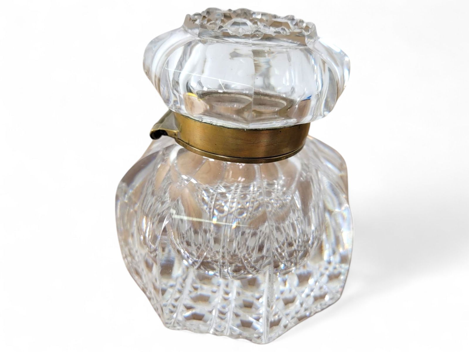 Antique 19th Century Glass Inkwell (1 of 10)