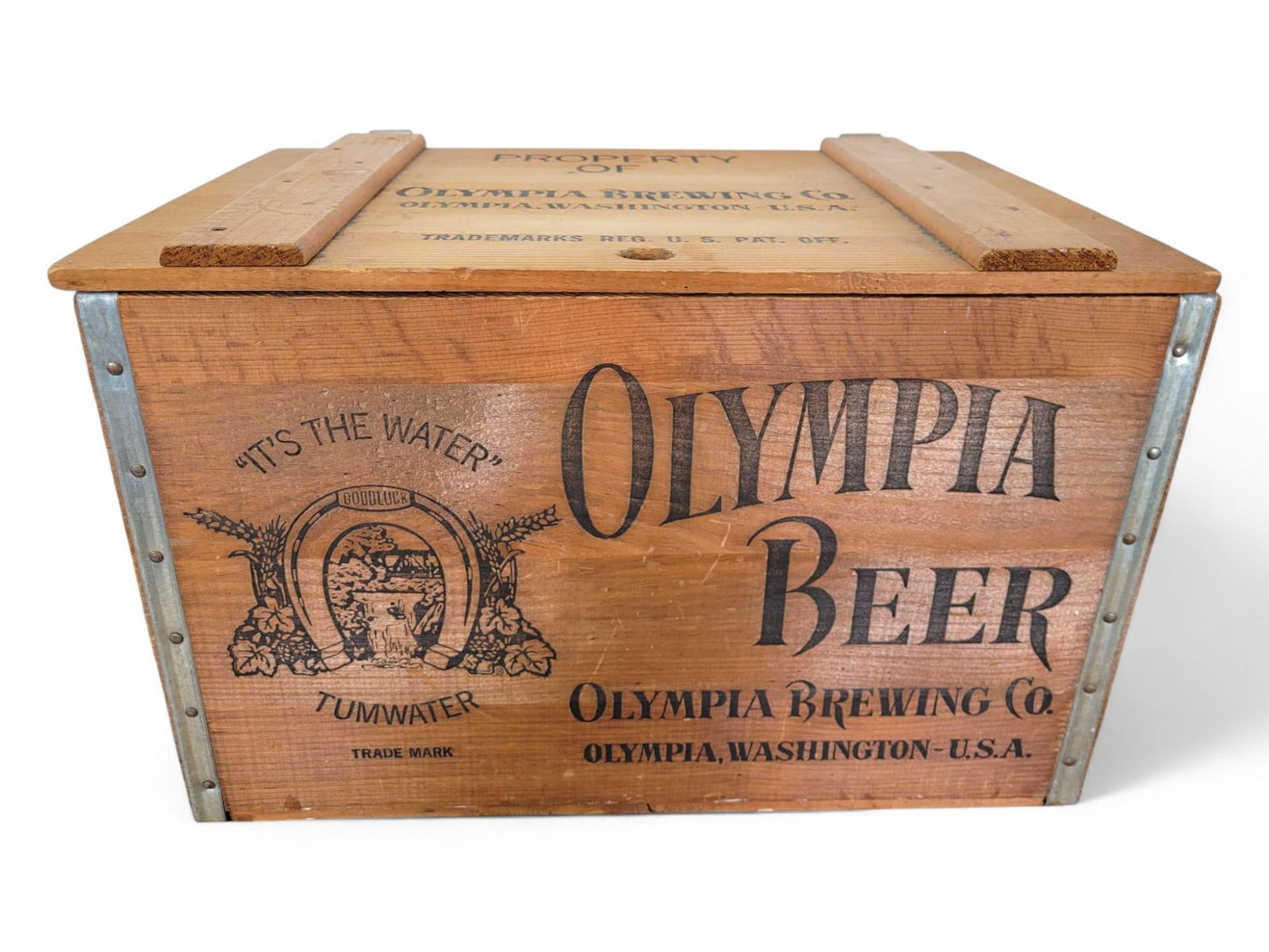 Vintage Olympia Beer Wooden Crate (1 of 10)