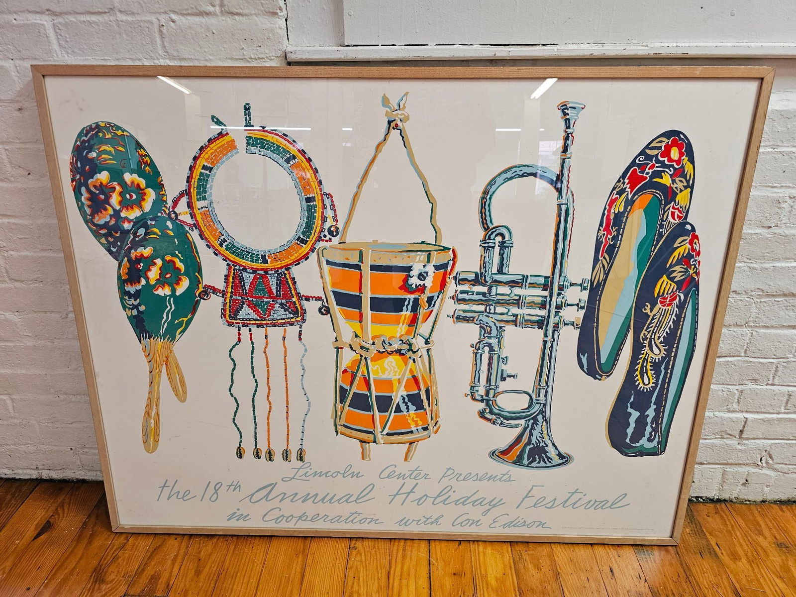 Original Vintage Poster:  Lincoln Center 18th Annual Holiday Festival (1 of 5)