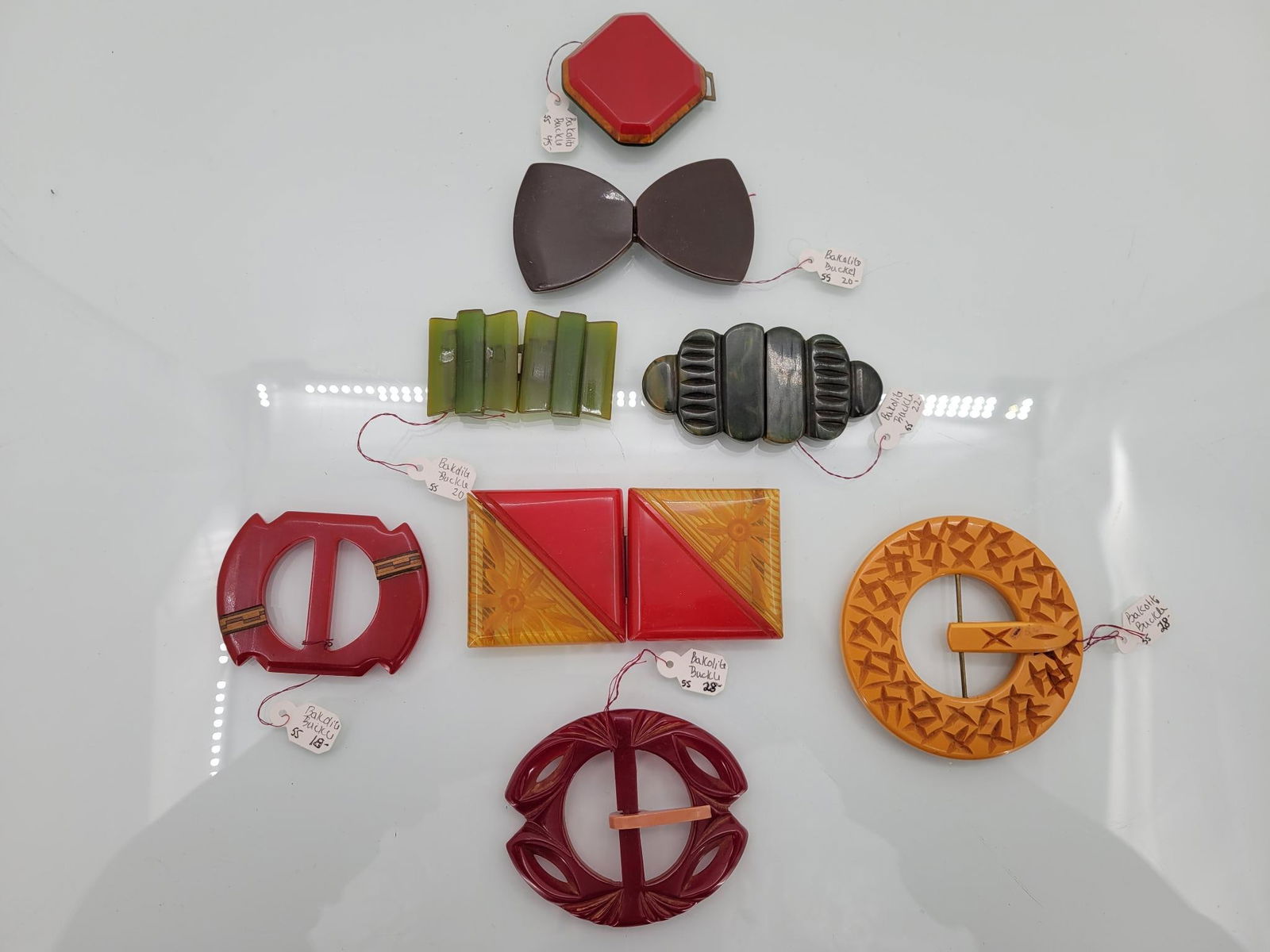 Bakelite Belt Buckles - Lot of 7 (1 of 9)