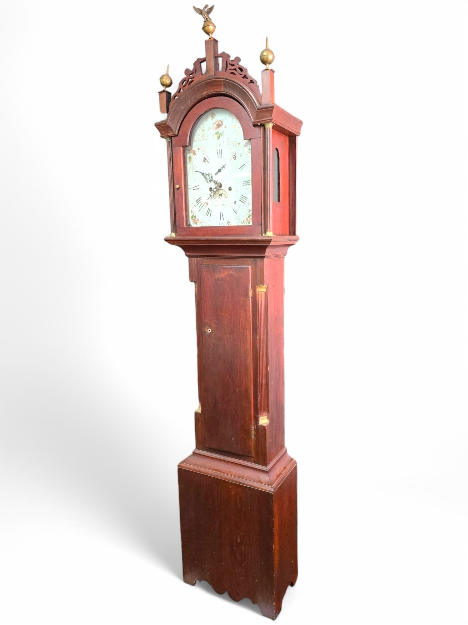 Antique Jacob Sergeant Springfield Mass American Tall Case Clock (1 of 19)